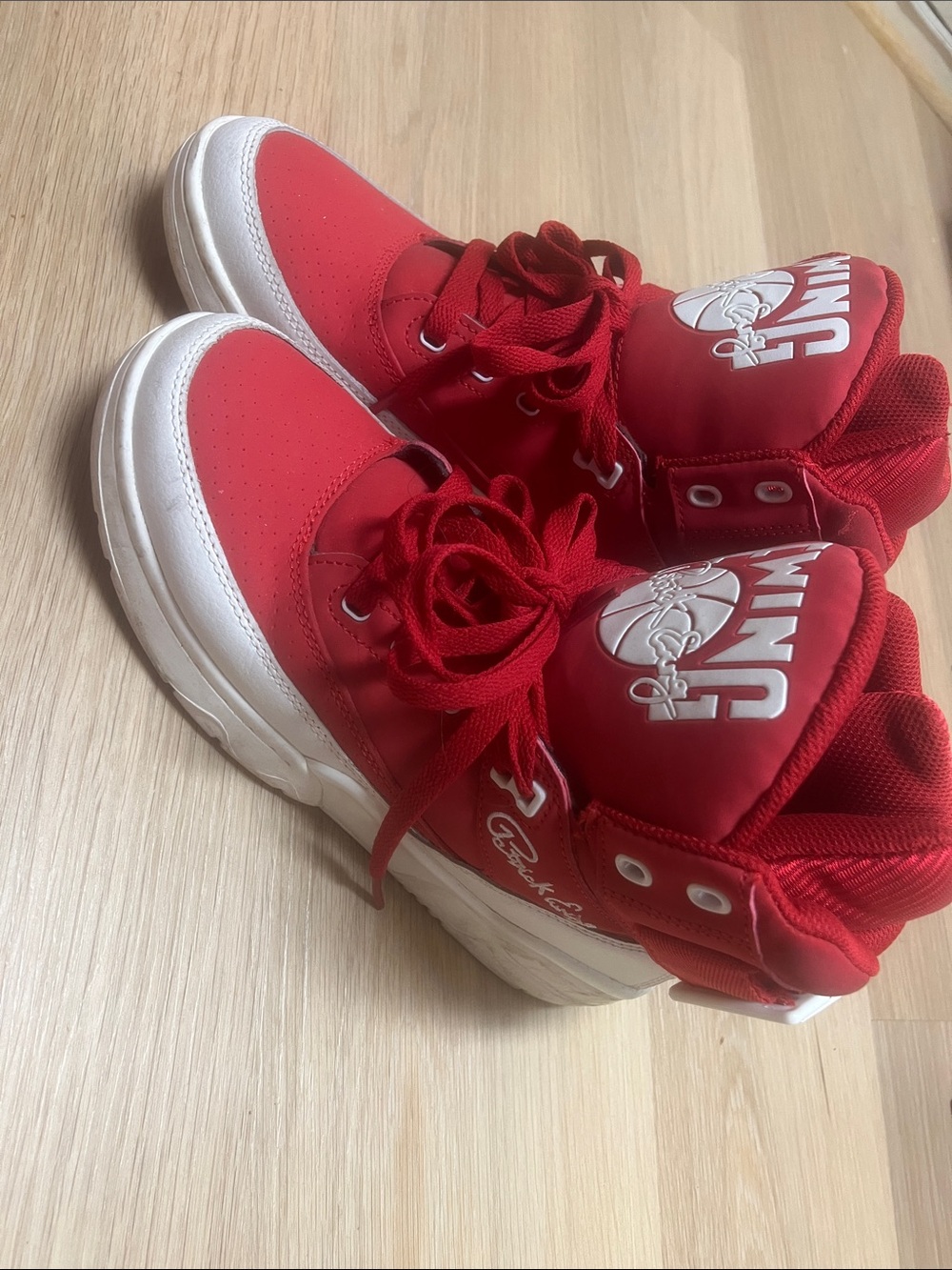 Red High-Top Sneakers for Women by UNK/Unknown Patrick Ewing trainers
